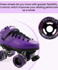 Twister Roller Skates Wheels Pack Of 8 In 95A Urethane 62mm By 42mm Size For Smooth Sliding And Durable Ride, displaying a single wheel and skate.