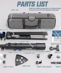 High Powered 90mm Refractor Telescope With 800mm Focal Length On Simple AZ Mount parts list, including carry bag and accessories.