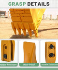 Bolt On Trenching Bucket Teeth For Skid Steers And Mini Excavators Five Eighth Inch Lip Fit showcasing impact-resistant design