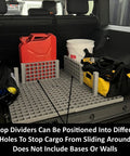Gridius-Maximus Truck Bed Organizer System For Trucks SUVs Tailgates And Trailers Pro Grade Contractor Cargo System with modular dividers