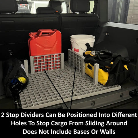Gridius-Maximus Truck Bed Organizer System For Trucks SUVs Tailgates And Trailers Pro Grade Contractor Cargo System with modular dividers