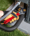 Using 10 inch adjustable drive wrench with extra capacity jaw built for tough jobs forged heat treated alloy steel chrome finish outdoors