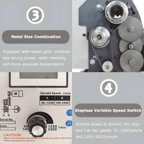 Heavy Duty Mini Metal Lathe Featuring 900W Brushless Motor And Ultra Smooth Variable Speed For 8 X 16 Inch Precision Turning And Threading A Badass Benchtop Rig That Shreds Steel Like Butter For Weekend Warriors