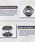 Front Wheel Bearing And Hub Assembly 513297 For 2007 To 2012 Nissan Sentra ABS Front Position Four Lug Bolts Replacement Fits 2.0L Models