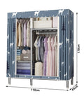 Heavy Duty Wardrobe Closet Vibes In A Portable Package with breathable canvas and steel frame organizing clothes and accessories.