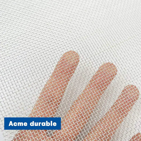 Hand touching Sturdy Stainless Steel Wire Mesh Sheet 20 Mesh With 1mm Openings And 0.4mm Wire Diameter 21x30 Cm Rodent Proof Screen