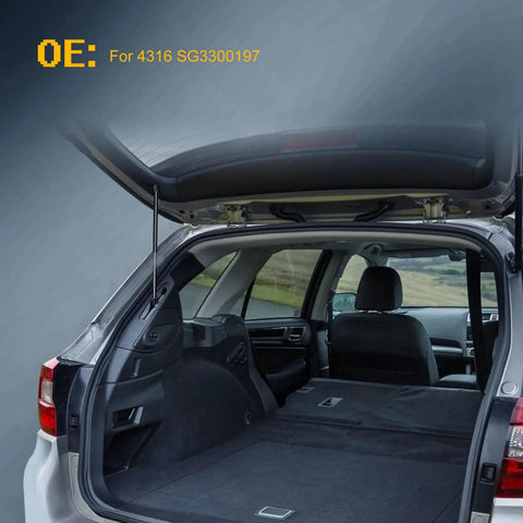 Heavy Duty Rear Window Glass Lift Supports Pair For Chevy Blazer Gmc Jimmy Oldsmobile Bravada 1997 To 2005 view from inside cargo area