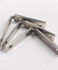 Effortless Install Right Angle Cabinet Corner Mounting Plates And Brackets For Cabinets And Wardrobes in metal, close-up view