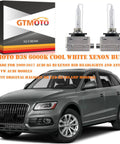 Upgrade Your Audi HID Headlights With Dope D3S Xenon Bulbs 6000K Cool White Bi-Xenon Projector Lights 2 Pack Fits A3 A4 A5 A6 A7 A8 S3 S4 S5 RS5 Q5 Q7 Allroad Quattro Not For Halogen Or Reflector Headlamps 10 Minute Easy Install