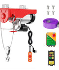 Heavy Duty 110 Volt Electric Hoist Winch With 2200 Lb Capacity featuring high torque motor and dual control for lifting heavy tools.