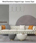 Heavy Duty Metal Sofa Legs To Level Up Your Living Space Rock Solid Couch Support For Tables And Beds Including Screws in stylish living room.