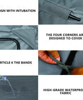 Heavy Duty Patio Swing Canopy Replacement Cover For 3 Seater Porch Swing, waterproof fabric closeup with design details