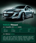 Mazda 3 silver car, front side view, compatible with High Output 110 Amp 12V Alternator for Mazda 3 2.3L 2007 2013