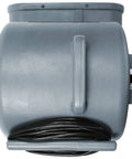 Straight Up Pro Gear Industrial 12 Pack Carpet Dryer Fan top view showing durable gray shell and electric cord.