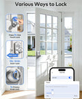 Satin Nickel Smart Keypad Door Lock With Handle Dropping No Sweat Keyless Entry Security To Your Front Door With Smooth App Control and options for locking.