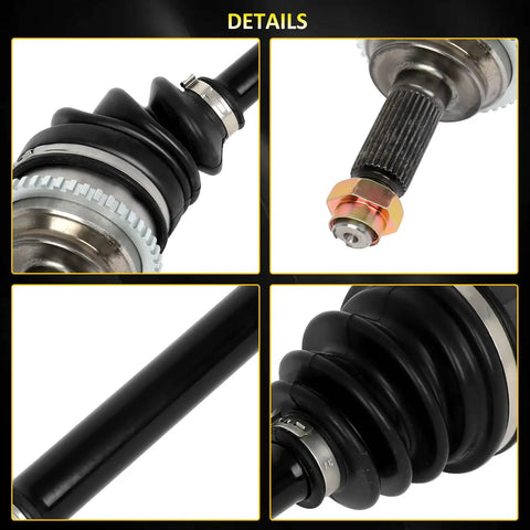 Beefy Front Left Right CV Axle Shaft Assembly for 2010-2012 Ford Fusion 2.5L and 2010-2011 Milan 2.5L Auto Transmission 66-2272