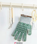 Cut Resistant Gloves With Non Slip Silicone Grip For Real Kitchen Work Including Meat Cutting, Oyster Shucking, Mandoline Slicing And Wood Carving, Washable Green Size Large, Level 5 Protection For Safe, Confident Handling hanging on a hook