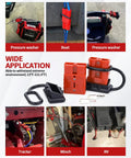 Universal Battery Quick Connect Kit Four Pack 50 Amp For 6 To 12 Gauge Cables 12V 36V Systems Wire Harness Plug Kit Anderson Connector Compatible Great For Cars Bikes ATVs Winches Lifts And Motors, red connectors with covers