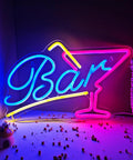 Neon Led Happy Birthday Sign Light Up For Party Wall Backdrop Decor Big 24x8 And 15x8 Inches White Neon With 12V 2A Power Dimmable 10