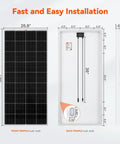 Heavy Duty Six Hundred Watt Off Grid Solar Kit Featuring Three Badass Two Hundred Watt Panels And A Snappy Forty Amp MPPT Charge Controller For Hassle Free Camp Wiring, dimensions and installation profiles.