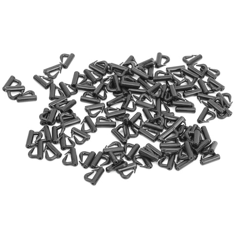 120 Piece Quick Change Spinner Clevis Set With Durable Plastic Blades Rotating Snaps scattered on white background