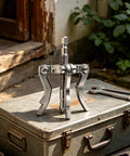 Heavy Duty Pipe Extractor Tool For Snatching Broken Threads Out Of Tricky Tight Corners Without Tearing Down Drywall drill powered socket on toolbox.