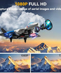Foam RC Planes With 1080P Camera For Kids And Adults Ages 8 To 16 Easy To Fly One Key Takeoff Lighted Jet With Gravity Control