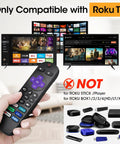 Three Pack Roku TV Remote Controls Replacement, Universal Compatibility With All Roku TV Brands, No Setup Required