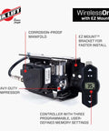 Wireless Onboard Air Compressor With EZ Mount Bluetooth App Control And LCD Presets Quick Battery Install Compact unit