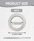 Six Piece Transmission Fluid And Six Piece Rear Differential Oil Drain Plug Washer Gasket Seal Kit product size diagram