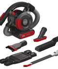 Cordless Car Vacuum With Extendable 4 Foot Hose And Detailing Kit, Powerful Suction For Seats, Floors, And Between Cushions, Includes 4 Attachments To Tackle Any Mess On The Go. Full set with hose and attachments.