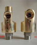 Two-Way Rotary Union Swivel Fitting For Water Air And Light Oil Lines With Right Thread, 360 Degree Rotation, Tangle-Free And Leak-Free, Dual Port Design For Moving Machinery And Flexible Hose Setup, brass DN20 swivel fittings
