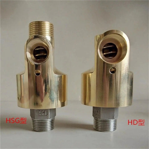 Two-Way Rotary Union Swivel Fitting For Water Air And Light Oil Lines With Right Thread, 360 Degree Rotation, Tangle-Free And Leak-Free, Dual Port Design For Moving Machinery And Flexible Hose Setup, brass DN20 swivel fittings