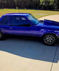 Badass Moon White Basecoat Paint Gallon With Slow Reducer Ready To Spray Auto Body Refinish Kit 128 Ounces applied on custom purple car.