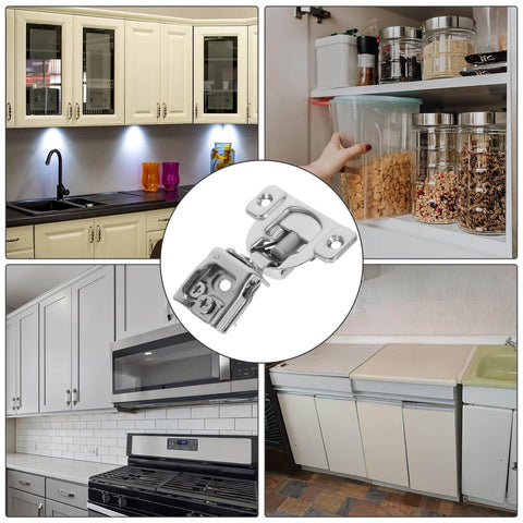 1 Inch Self Closing Cabinet Hinges For Full Overlay Concealed Soft Close Damping With Silent Hydraulic Mechanism in kitchens