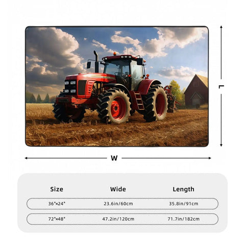 Fantasy Farm Tractor Area Rug 36x24 Inch Soft Homey Non Slip Floor Mat for Living Room Doormat Modern Carpet Machine Washable Indoor Carpet