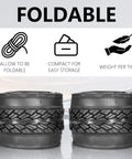 Two Pack 700x35C Foldable Road Bike Tires With Inner Tubes And Repair Kit, Presta Valve 48mm, compact storage features.