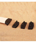 Ten Pack Bed Slat End Cap Holders Kit, White Plastic Slat Brackets, 55mm Wide By 12mm Thick, Replacement End Caps For Bed Slats