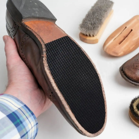 Five Thirty Second Inch Thick Rubber Shoe Soling Sheet For Boots And Shoes With Diamond Pattern Non Slip Bottom installed