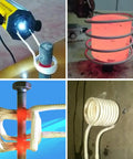 8 Piece Induction Heater Coil Kit For Flameless Bolt And Nut Removal With Pro Grade Heavy Duty Heat Resistant Coils in Use