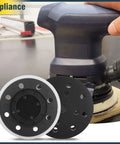 Heavy Duty 125mm 8 Hole Sanding Pad For Festool ETS 125 ES 125 ETSC 125 Random Orbit Sanders Pro 5 Ltd in use on wood surface