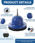Product details of Six Inch Wheel Hub Resurfacing Kit With Polisher And Drill Adapter showing grinding disc and silicon carbide material.
