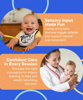Pro Grade Oral Motor Stimulation Probe With Candy Dots And Swirls, One-Piece Flexible Build, Lightweight Durable Speech Therapy Tool For Strengthening Mouth Muscles, Chewing, And Swallowing in infant therapy