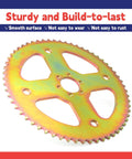 60T 6 Hole Steel Rear Chain Sprocket Replacement For 420 Chain Fits Coleman CT100U CC100X Motovox MBX10 Baja Doodle Bug DB30