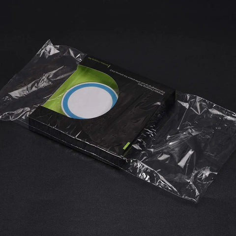 Polyolefin Shrink Wrap Bags 10 X 7 Inch Clear Heat Seal Film 100 Pack around retail product packaging for dust protection.