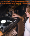 Turntable Stylus Force Scale With 0.01g Precision, Non Magnetic Gauge For Accurate Cartridge Tracking, Supports MM MC MI Cartridges And Piezo Pickup, Perfect Gear For Pros And Home Audio Setups on a vinyl turntable