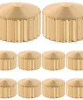 Golden metal nuts from 20 Piece Clock Nut Set For Repair And DIY Projects, Metal Movement Nuts And Gaskets To Stabilize And Regulate Clock Hands