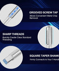 Diagram showing features of Stainless Steel M7x1 Thread Repair Kit With Twisted Drill And Insertion Tool Twenty Five Piece Set