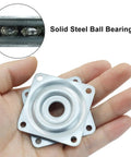 2 Inch Lazy Susan Turntable Bearing 2 Pack For Kitchen Shelves And Spice Racks With Smooth Silent Spin Ball Bearing Raceway Durable Material Easy Glide Perfect For Storage Display And Countertop Organization, 2-inch steel bearing in hand