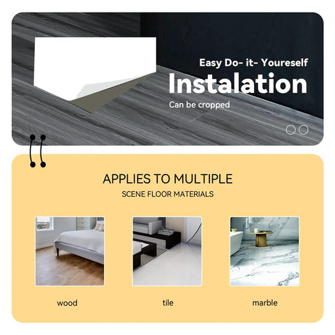 Real Wood Look Vinyl Floor Roll Featuring Dead Simple Peel And Stick Setup Super Wide Layout for installation on various surfaces.